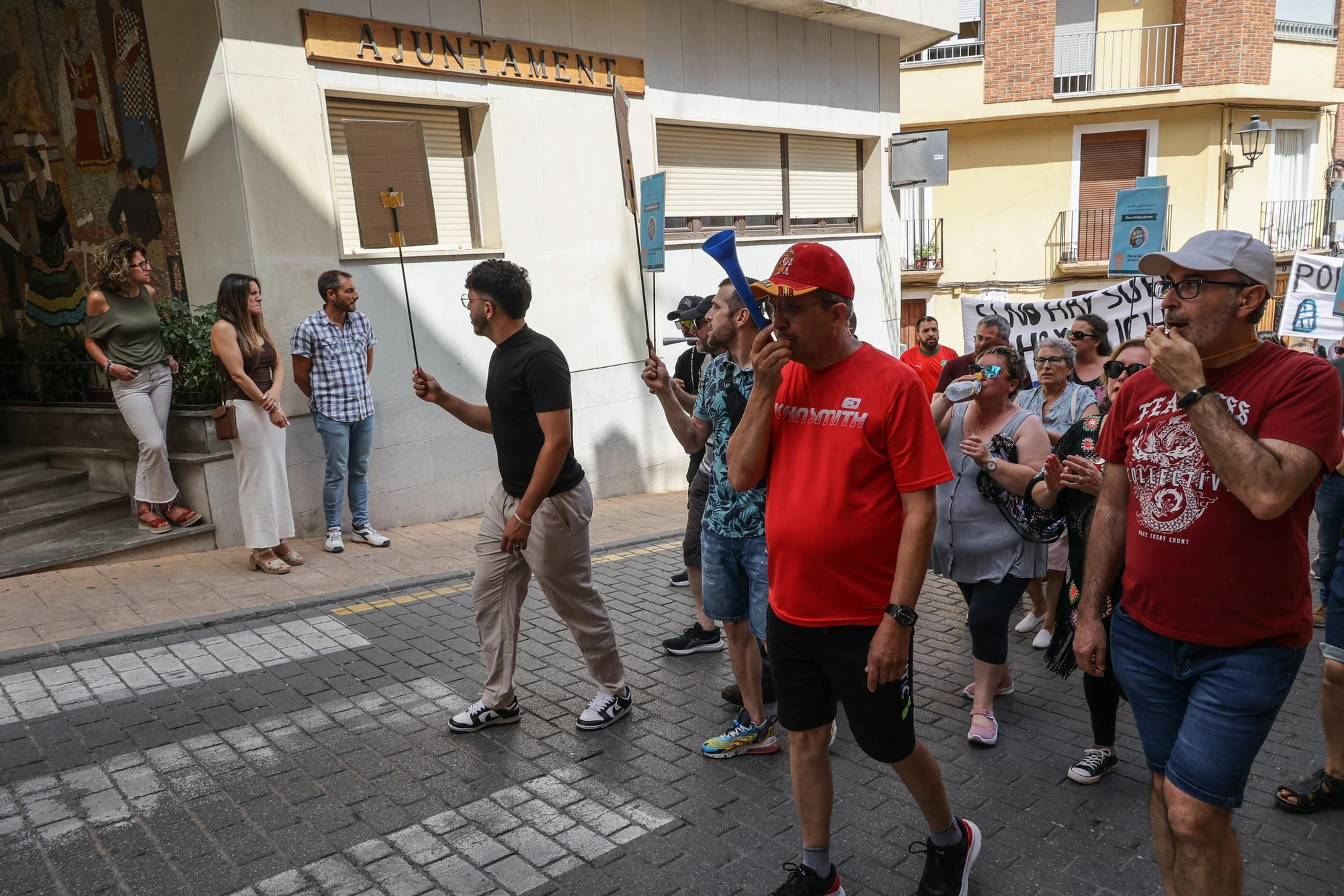 Manifestación de los trabajadores de Belda Llorens en Banyeres