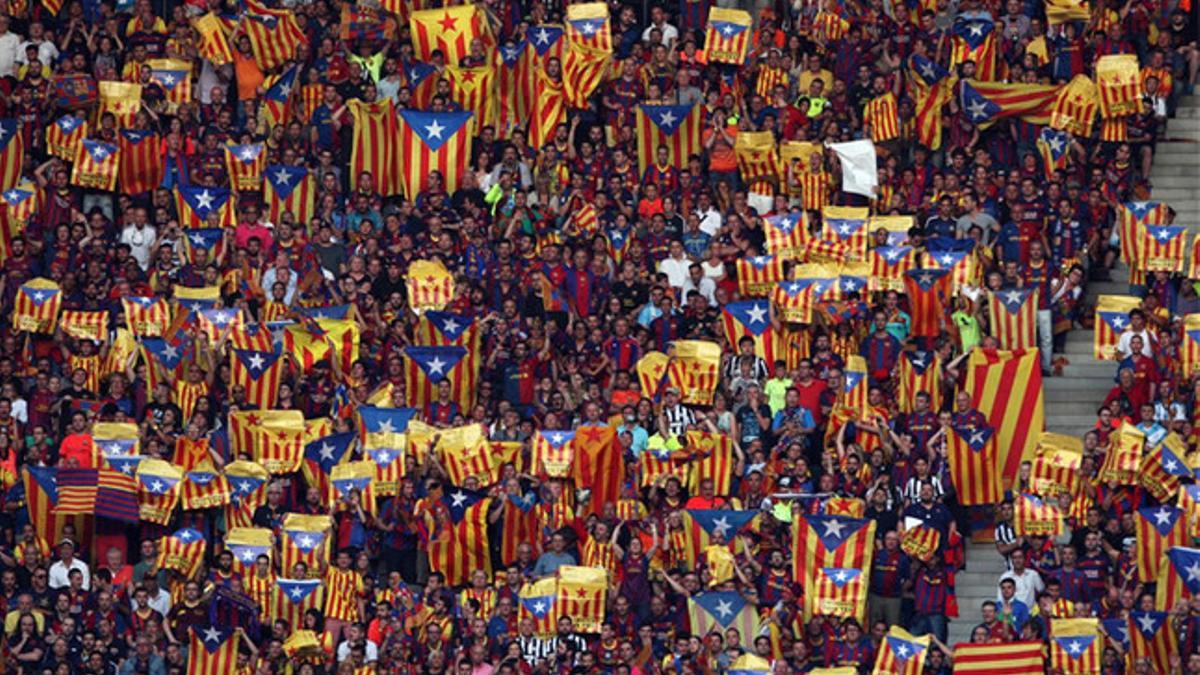 Las esteladas, en el Olympiastadion