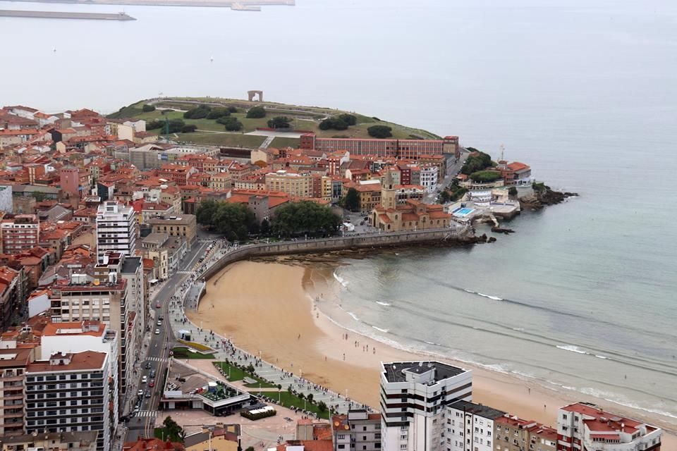 Gijón desde el aire