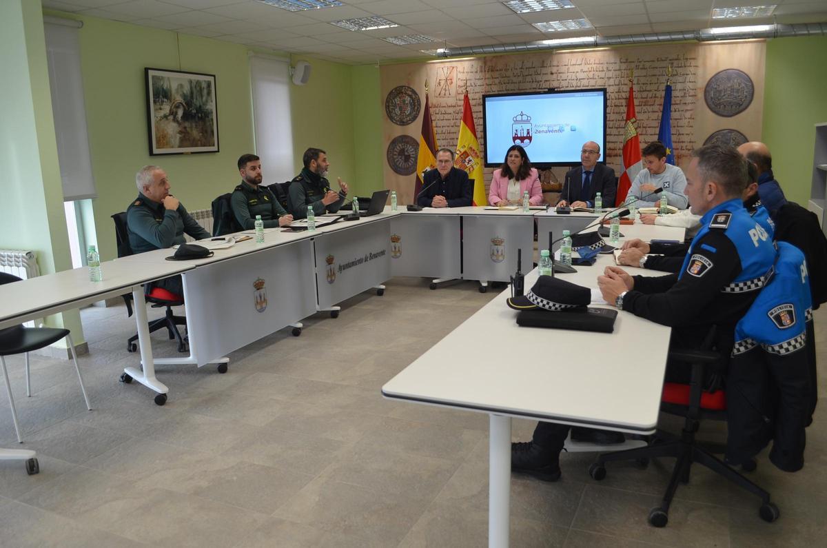 Junta de Seguridad celebrada esta mañana en la sede administrativa del Ferial de Benavente.