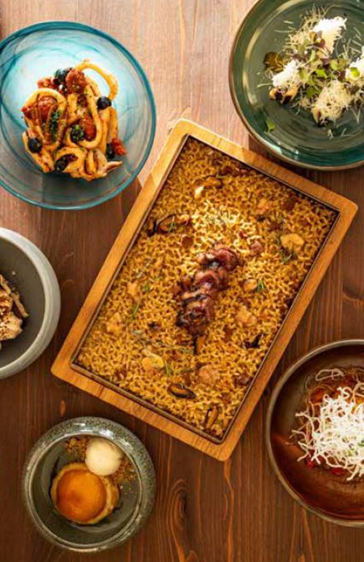 Platos del menú del Ample 32