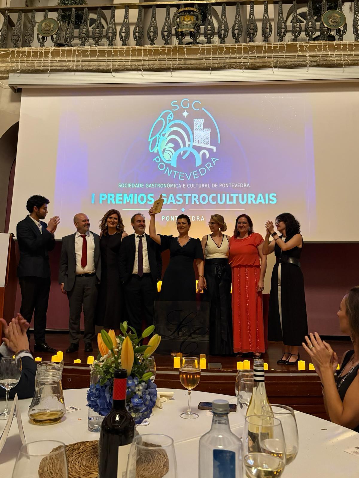 Premiados en la gala, celebrada en el Liceo Casino de Pontevedra.