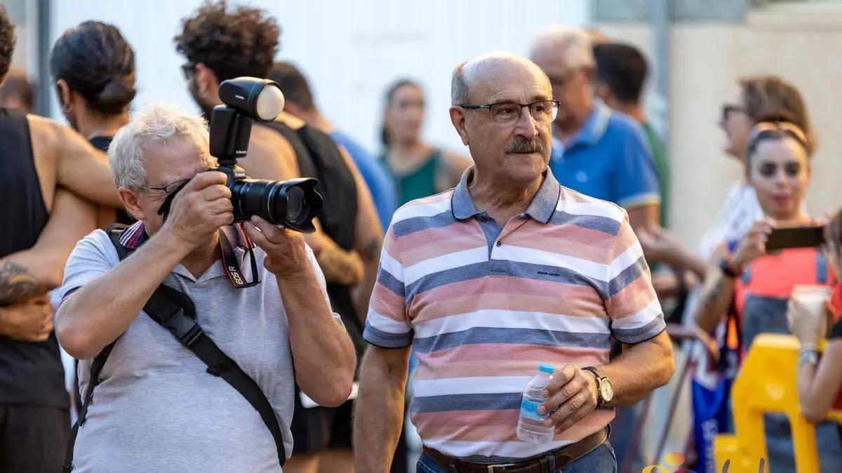 El alcalde Antonio Pérez, durane una prueba deportiva en Rojales