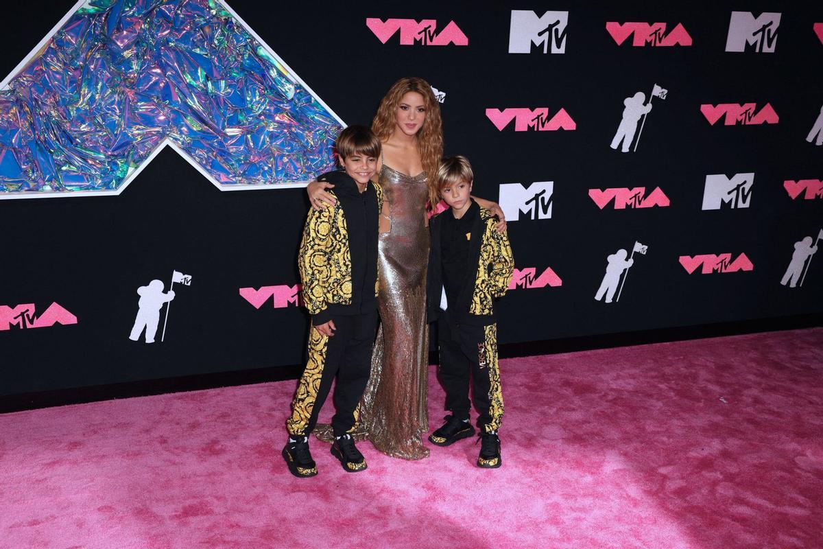 MTV Vmas 2023: Shakira con sus hijos, Milan y Sasha