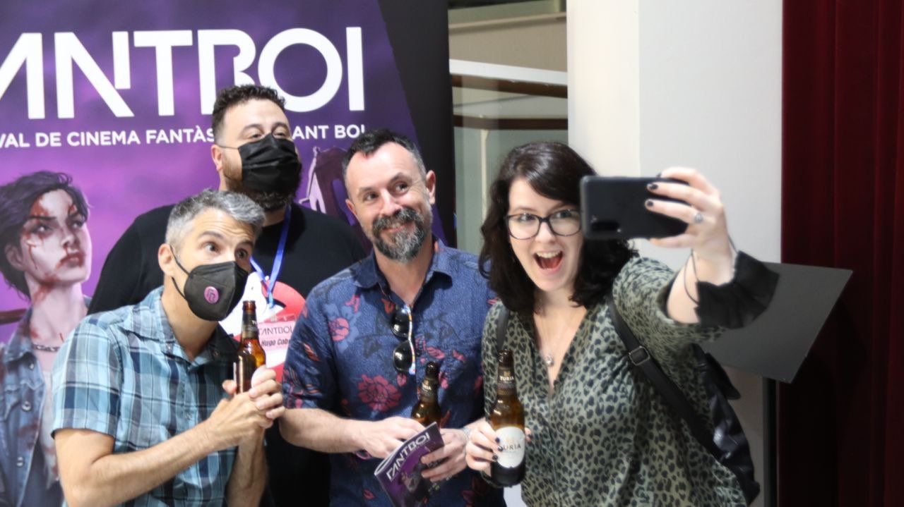 Selfie de grupo del jurado del festival Fantboi