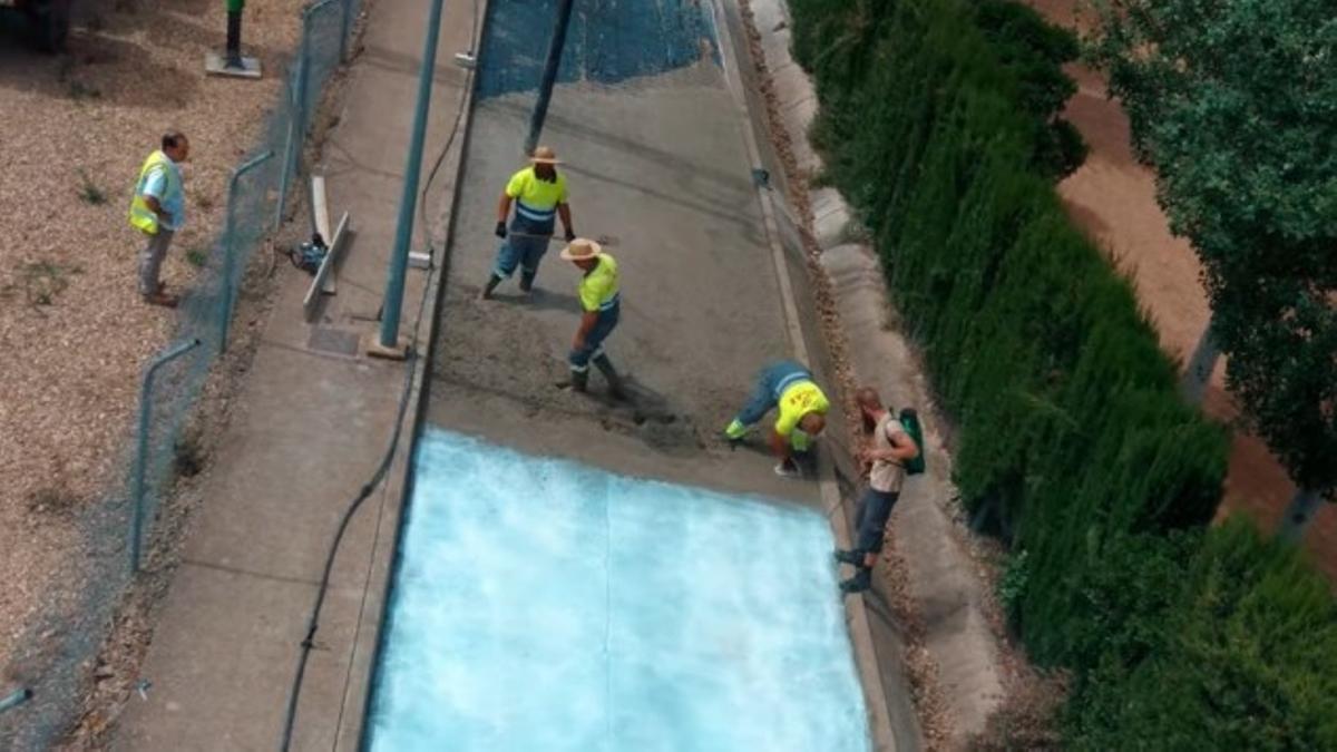 El proyecto Smatcar construye un tramo de carretera en Rabanales con materiales reciclados.