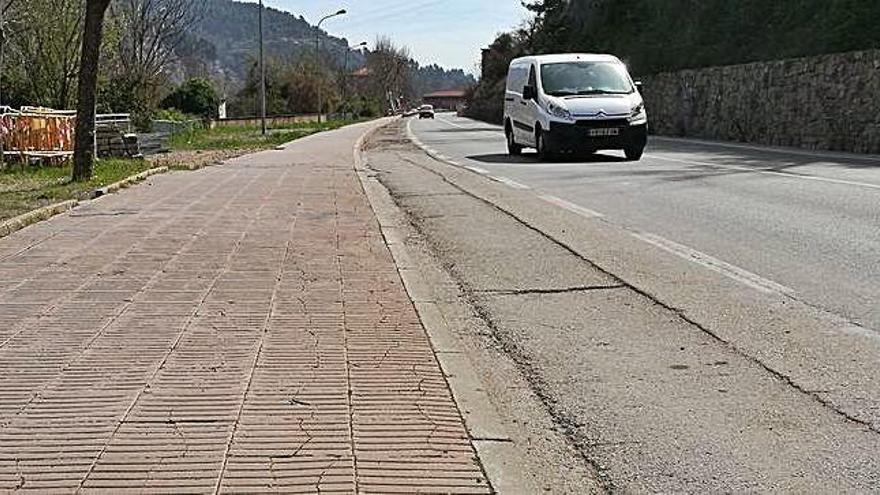 Tram de l&#039;antiga carretera que es preveu remodelar quan es pugui iniciar l&#039;obra