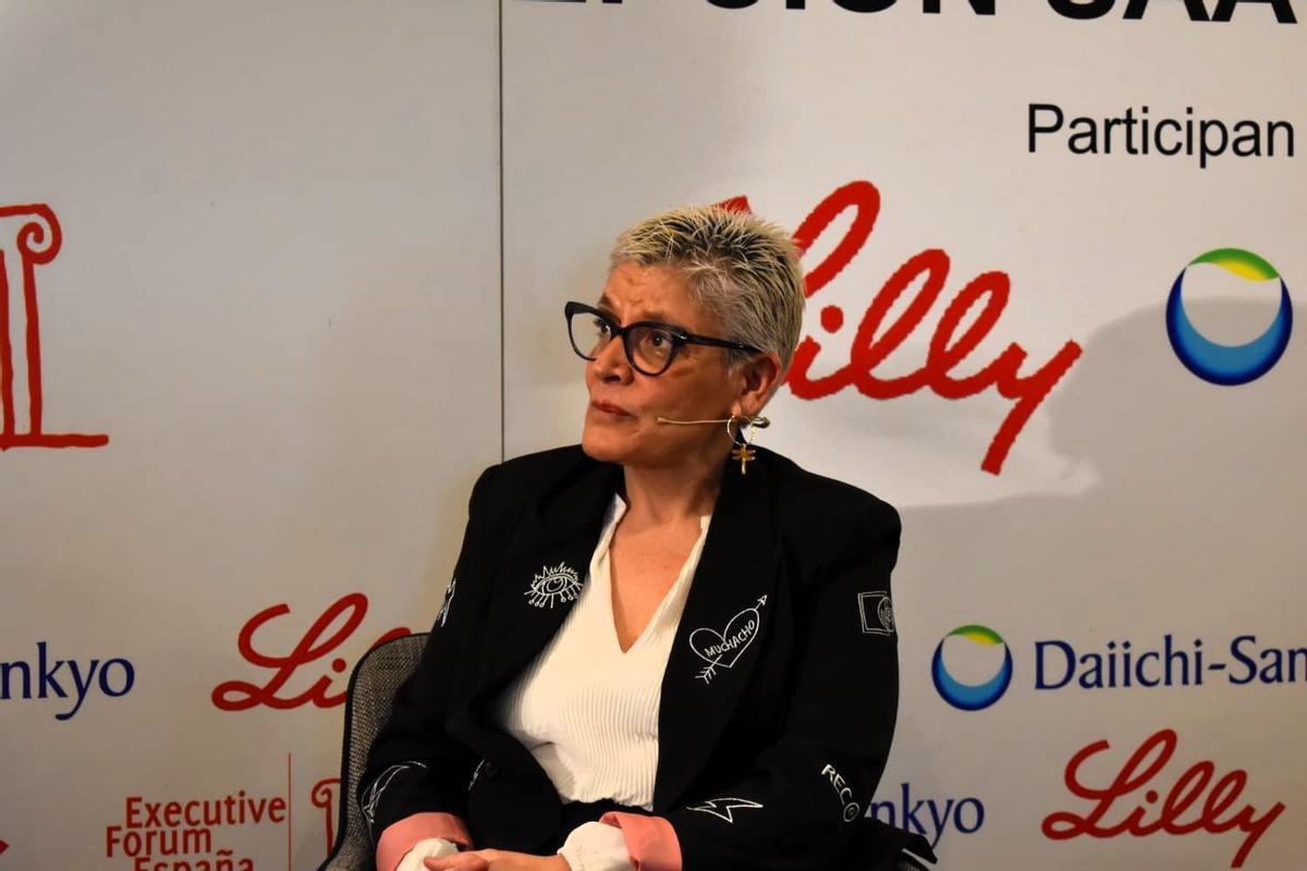 Concepción Saavedra, esta mañana en Madrid