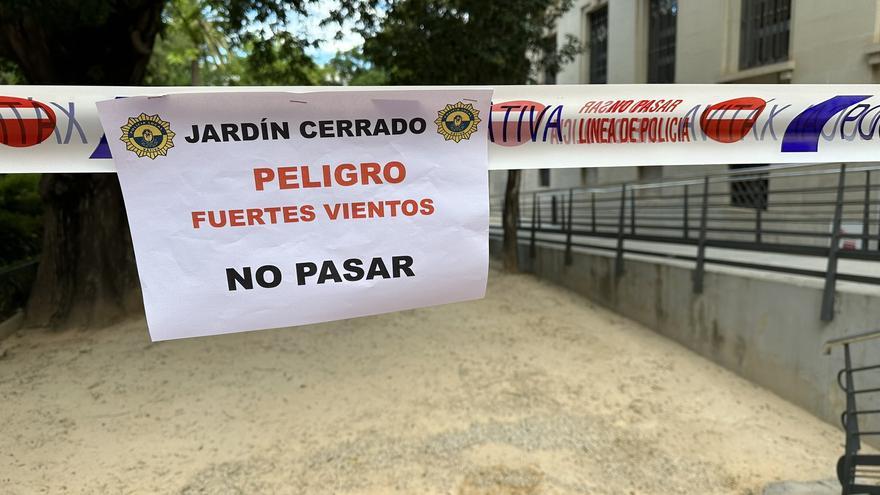 El viento sopla con fuerza en Xàtiva