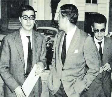 Pineda, Berlanga y González-Sosa, en Gran Canaria, en 1962. | | LP/DLP