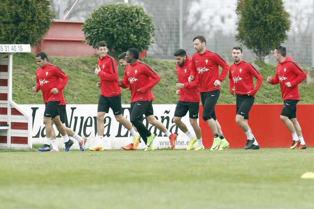 Entrenamiento del Sporting