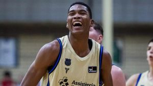 Dabone, en su debut con el primer equipo del Barça de baloncesto.