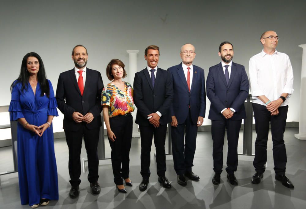 Fotos del debate electoral en Canal Málaga