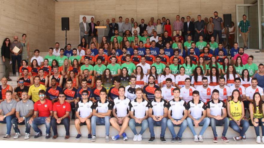 Imagen de los deportistas de la Universidad de Alicante
