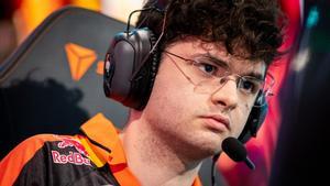 Oscarinin, durante su partida con FNATIC