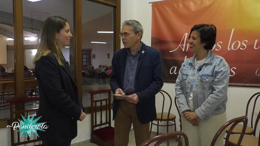 Jesús Lumbreras junto a Claudia y Sandra