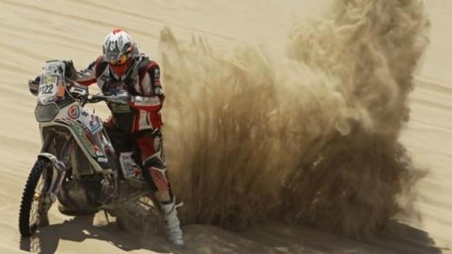 El pilot de motos Eric Palante, al Dakar