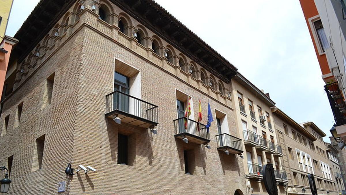La Casa palacio de los Armijo en Zaragoza, sede del Justicia de Aragón.