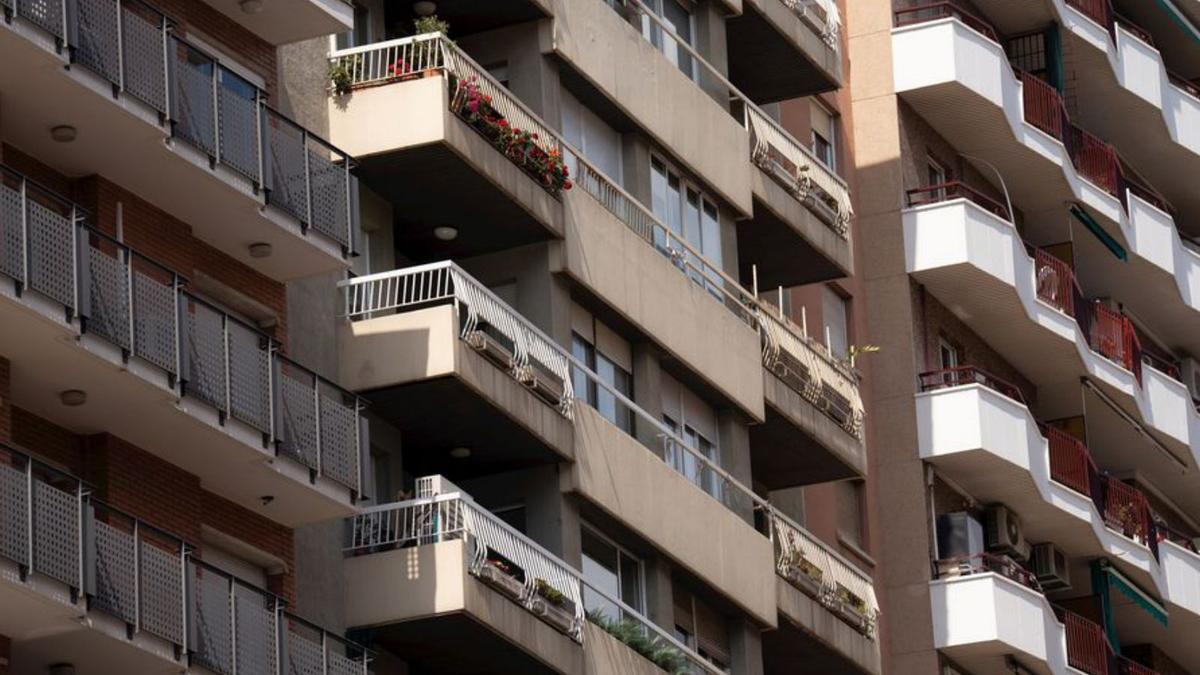 Edificio de pisos en Barcelona.