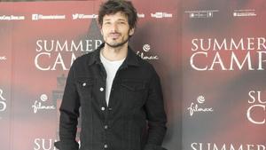 Andrés Velencoso, este miércoles en la presentación de ’Summer Camp’, en los cines Texas de Barcelona.