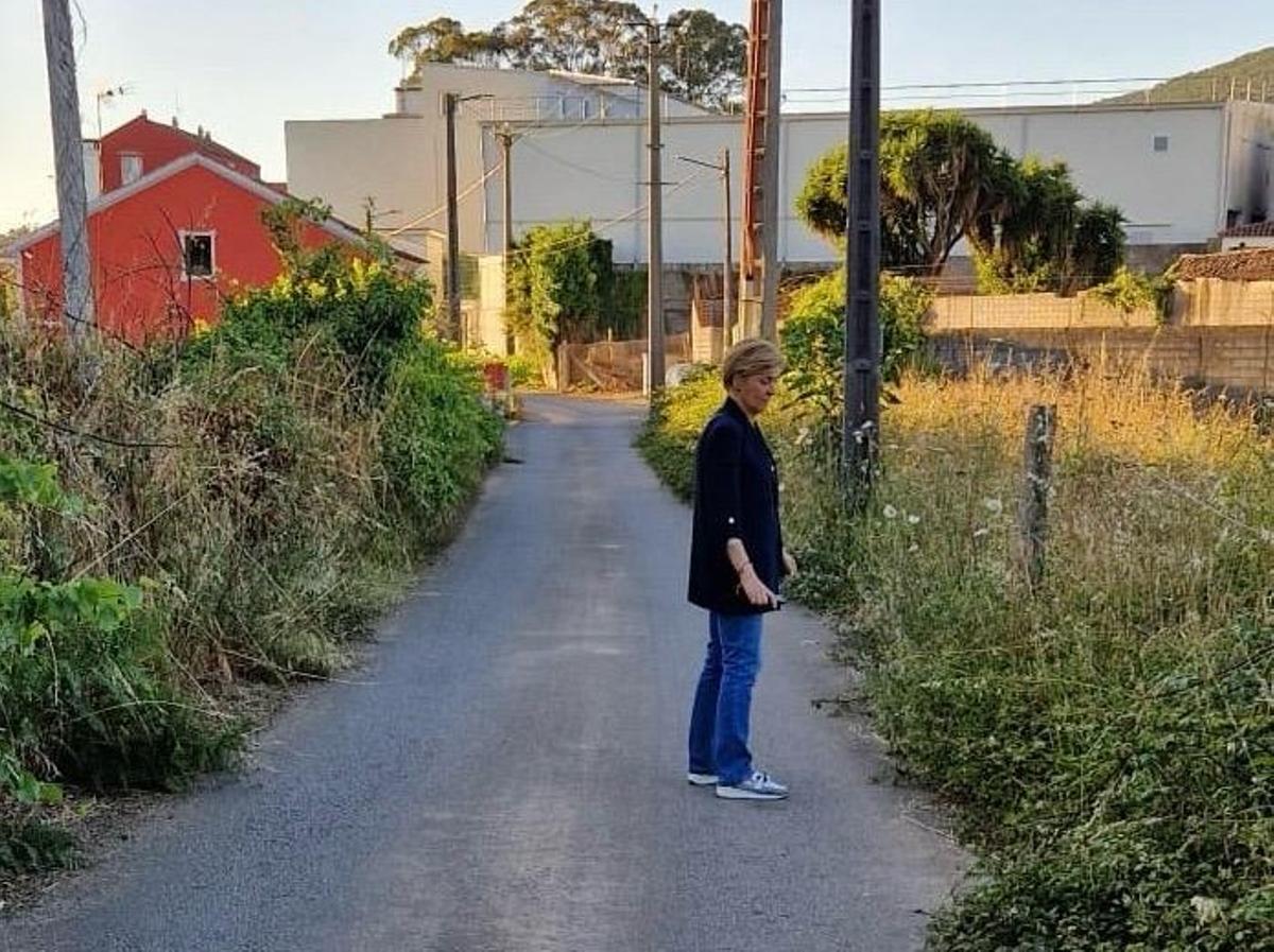 La portavoz del PP, Ana Granja, en una pista de Cea.