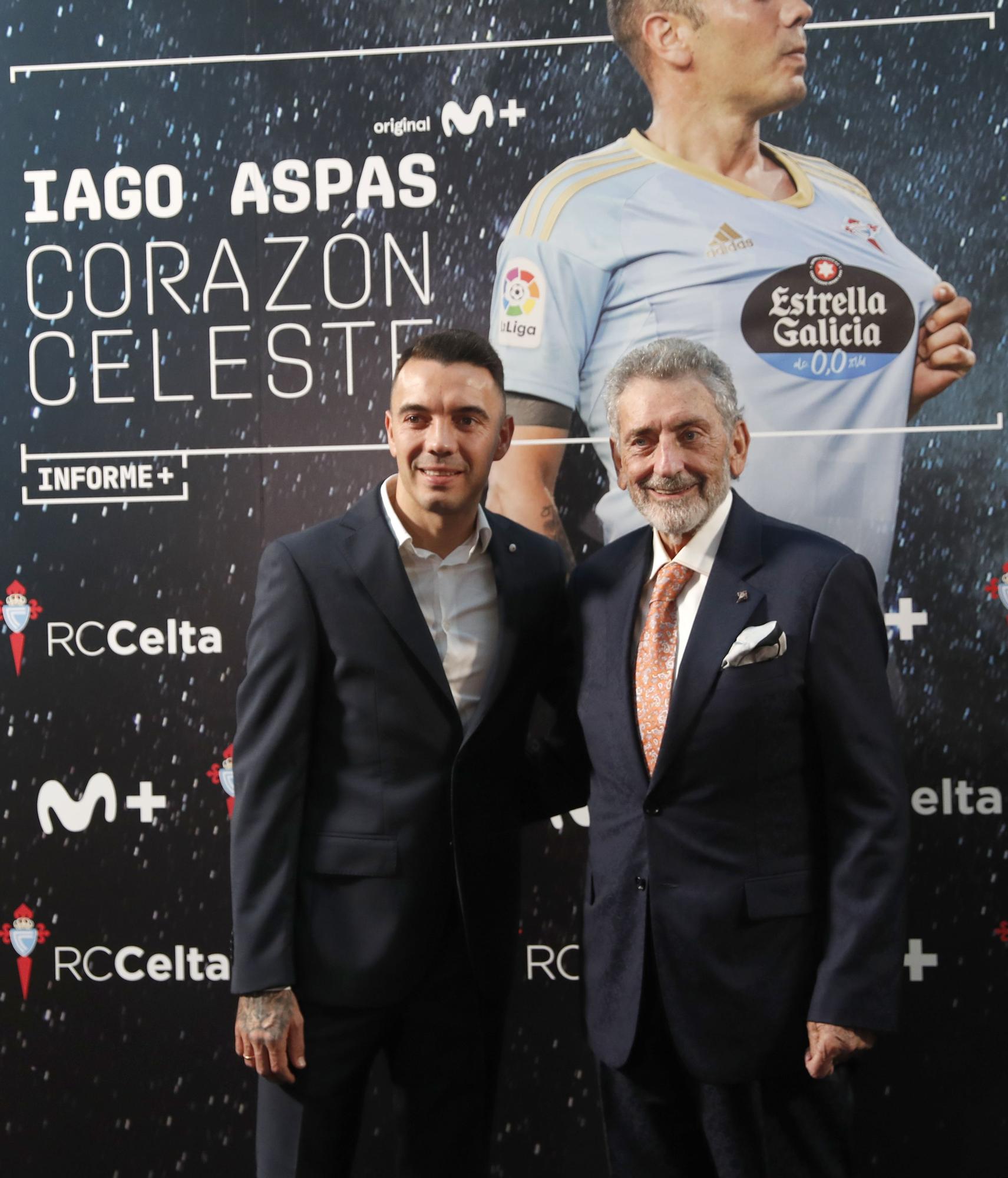 La 'premiere' de "Iago Aspas, corazón celeste", en imágenes