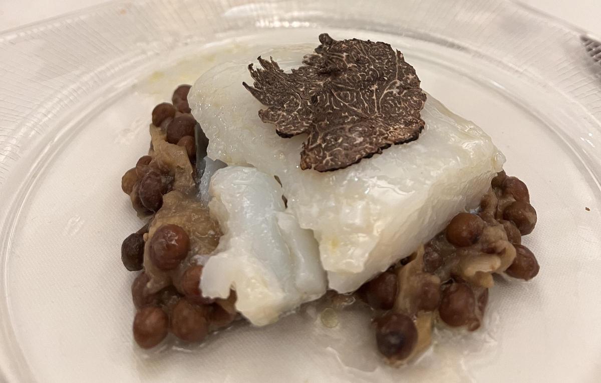 Un dels plats de la Cuina la Caça i la Tòfona