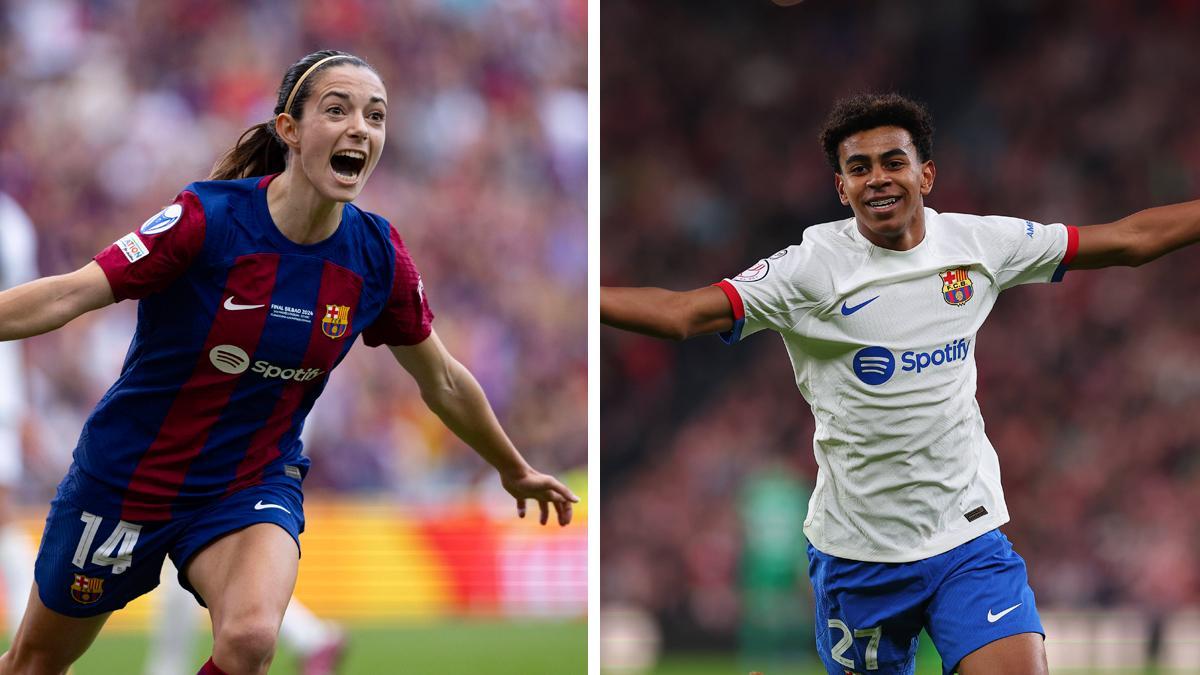 Aitana Bonmatí y Lamine Yamal