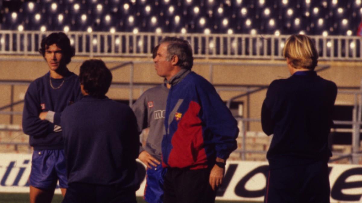 Luis Aragonés dirigió al Barça en la tremporada 1987-88
