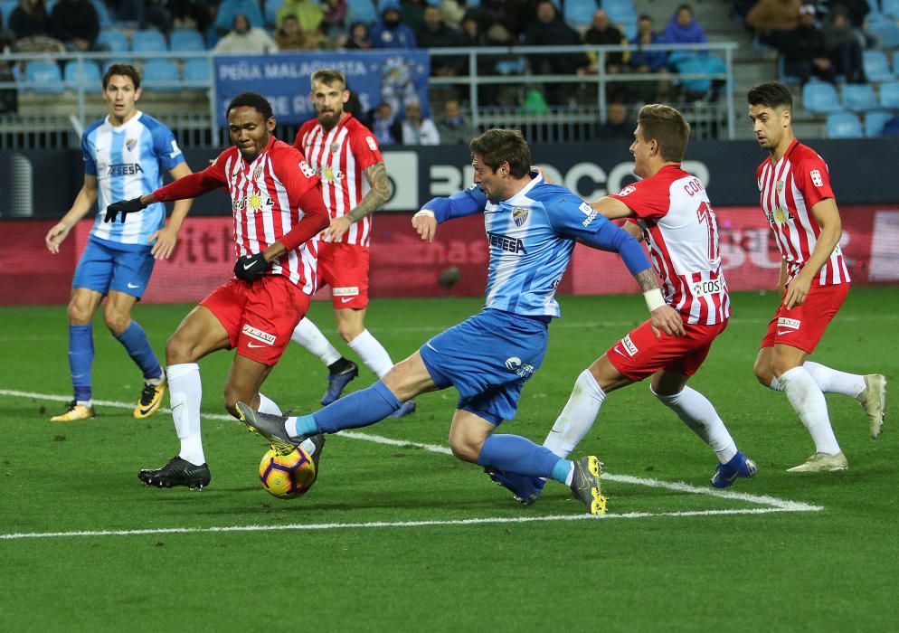 El conjunto blanquiazul regaló dos puntos en el último suspiro tras el tanto de Luis Rioja, que igualó el gol inicial de Adrián