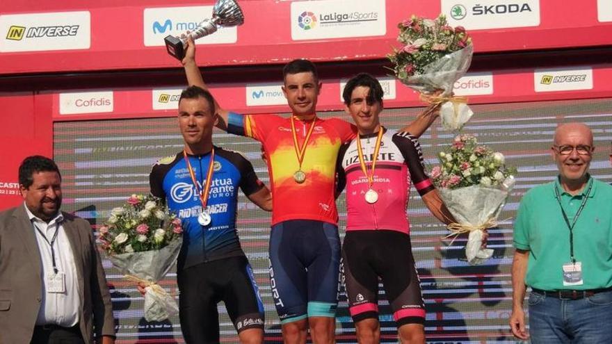 Teruel y Soto suben al podio en el Nacional de ciclismo y Valverde es cuarto