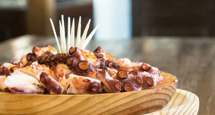 Plato de pulpo en La Taberna