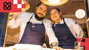 Los cocineros el restaurante Oxte, Kike Casarrubias y Mon Estrada.