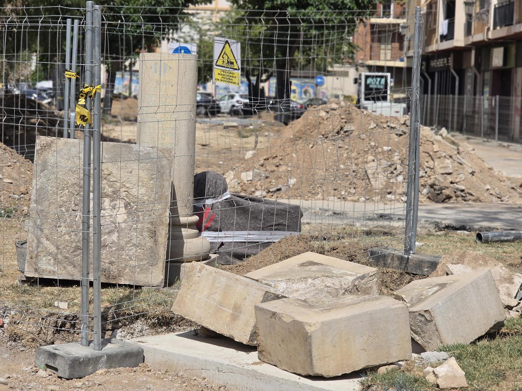 Así marchan las obras de la nueva Plaza de Nino Bravo