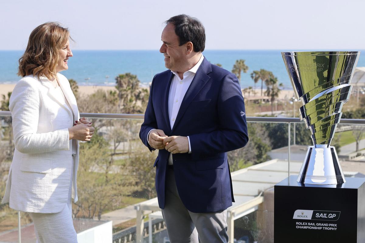 El president, Juanfran Pérez Llorca, i l’alcaldessa de València, María José Catalá, este dilluns