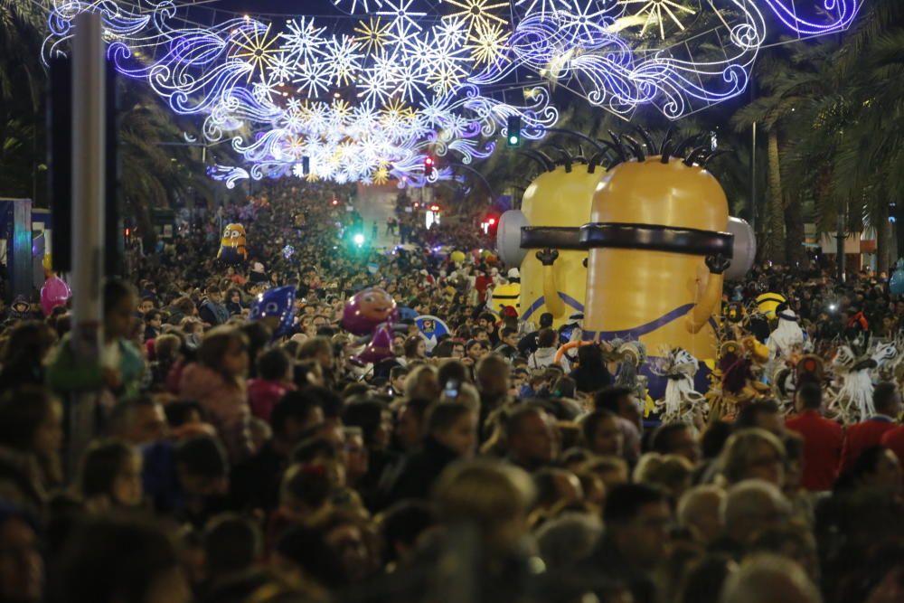 Cabalgata de los Reyes Magos en Alicante.