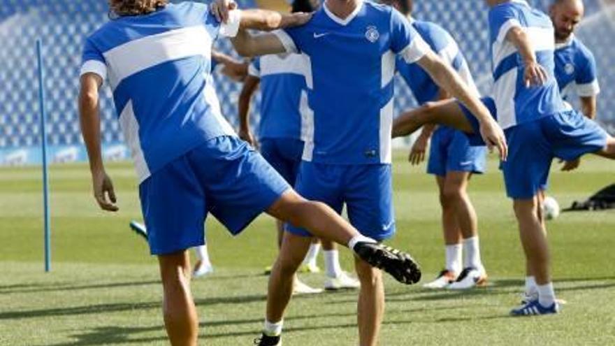 El inglés Connor, durante un entrenamiento.