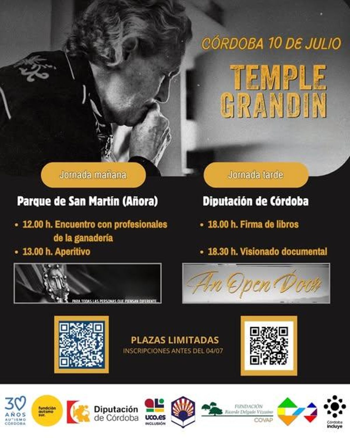 Cartel anunciador de las actividades.
