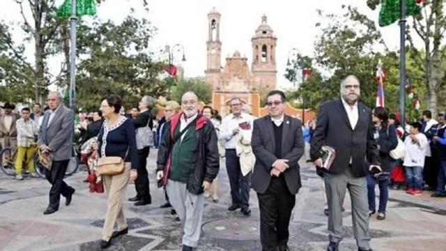 Una imagen publicada por La Jornada de los cronistas en su visita.