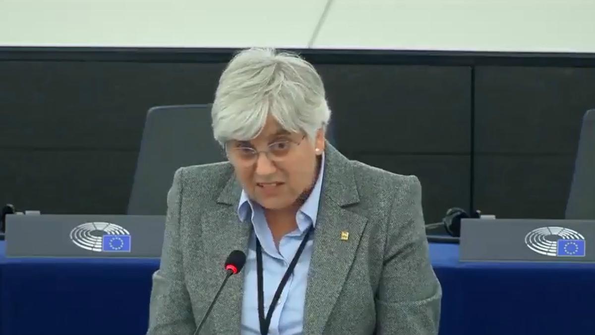 Estreno de Clara Ponsatí en el Parlamento Europeo, en el que asegura que España inspiró a Hitler