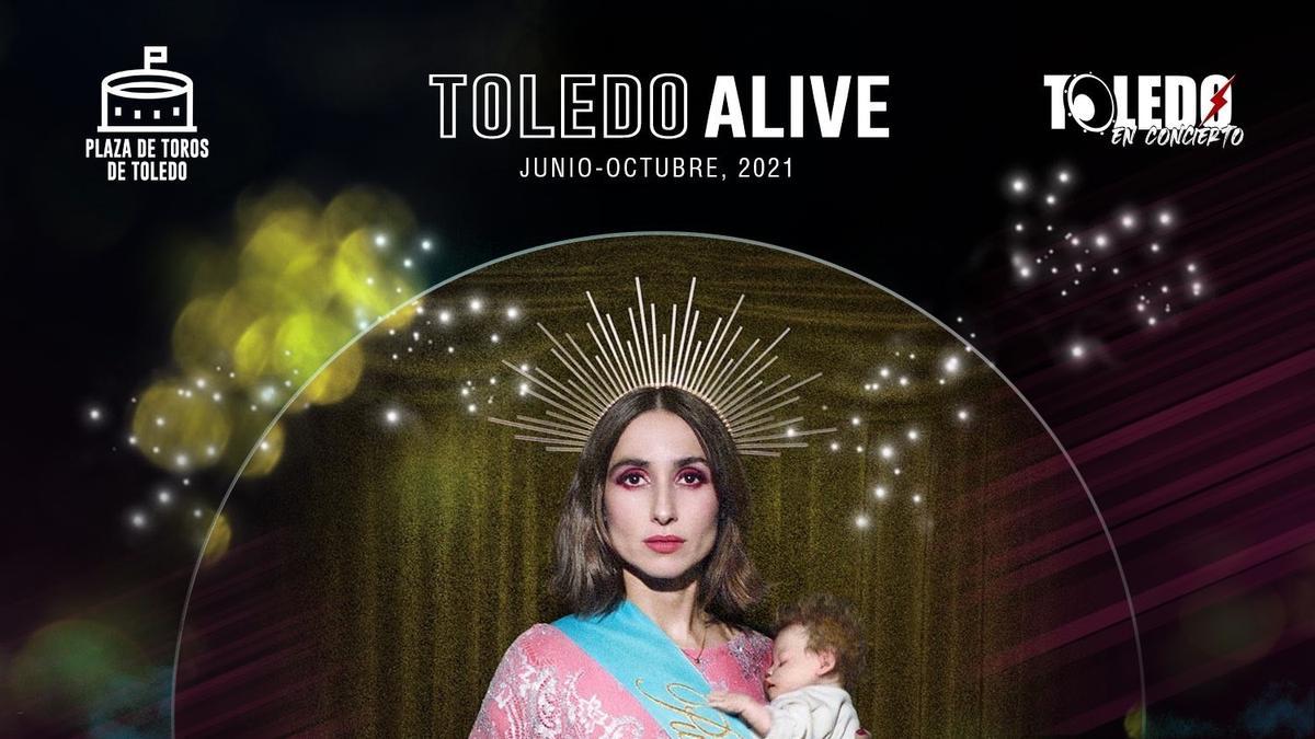 Cartell promocional del concert de Zahara a Toledo.