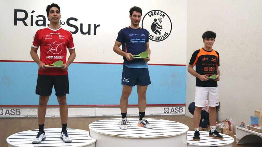Víctor Reguera (2º), Pascal Gómez (1º) y Fernando Ferrer (3º) en categoría masculina.