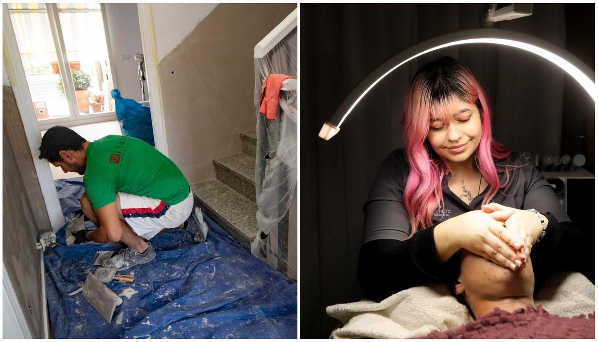 A los negocios de construcción y reformas se une el auge de las actividades de cuidado personal.