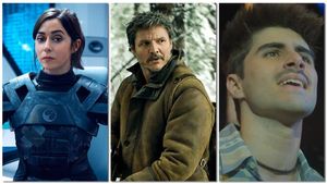Cristin Milioti en Black Mirror, Pedro Pascal en The last of us y Martin Urrutia en Mariliendre.