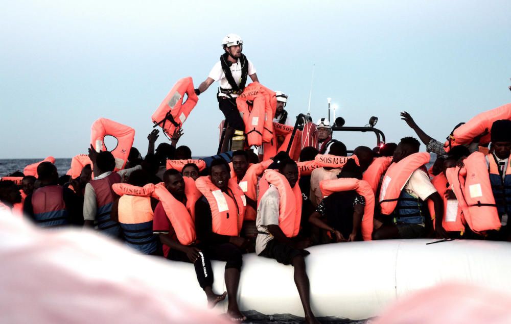 Die Flüchtlinge an Bord der Aquarius