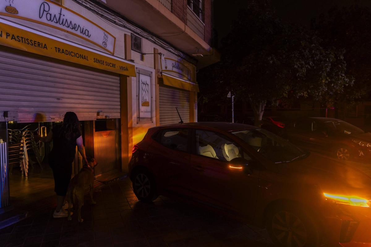 València, la noche del apagón.