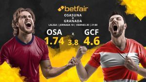 CA Osasuna vs. Granada CF: horario, TV, estadísticas, clasificación y pronósticos