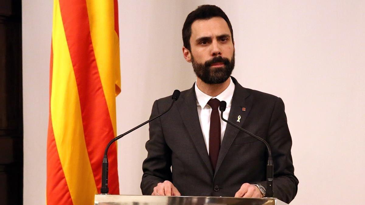 El presidente del Parlament, Roger Torrent.