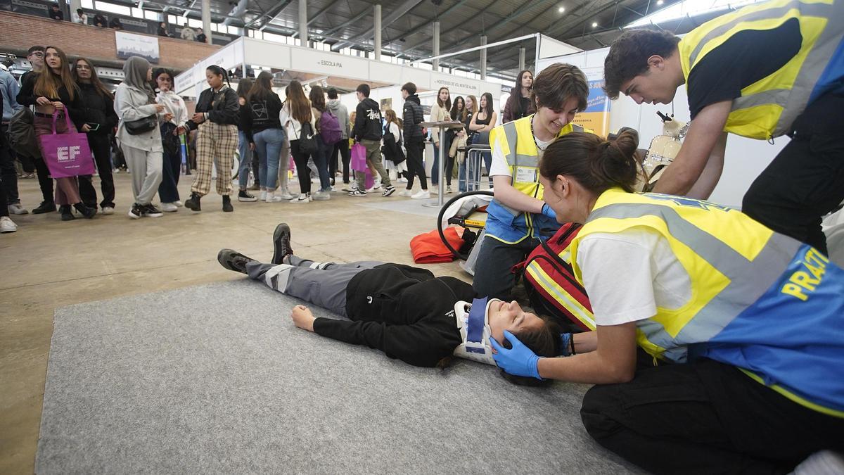 Una demostració sanitària que s&#039;ha fet aquest matí.
