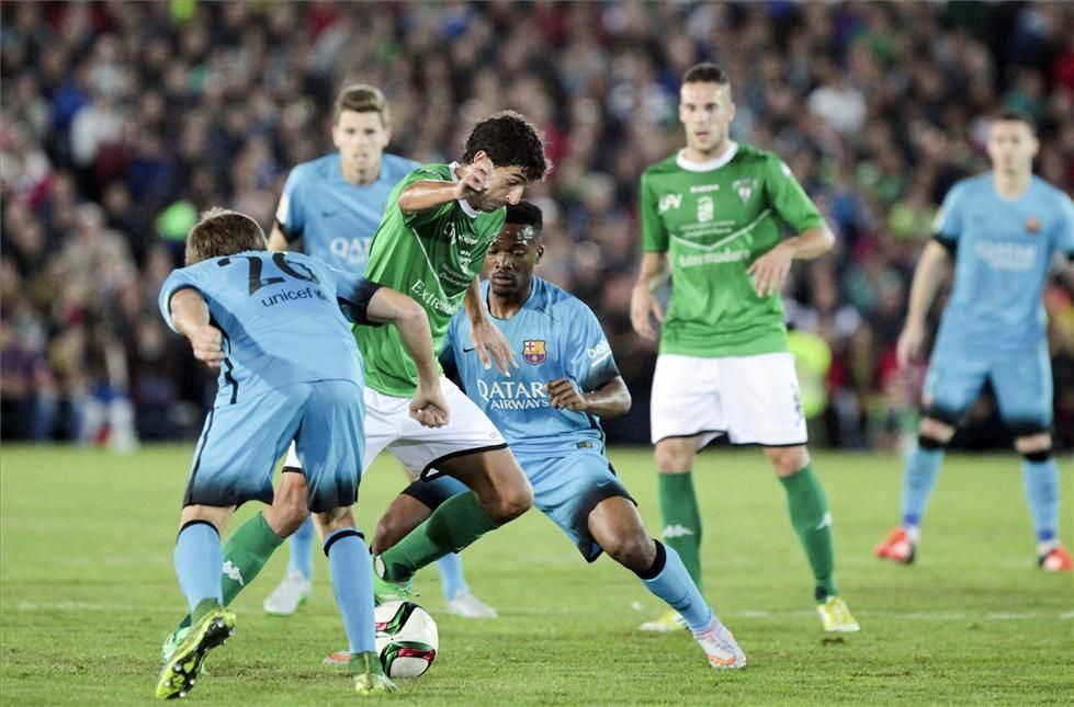 El partido Villanovense-Barça en imágenes